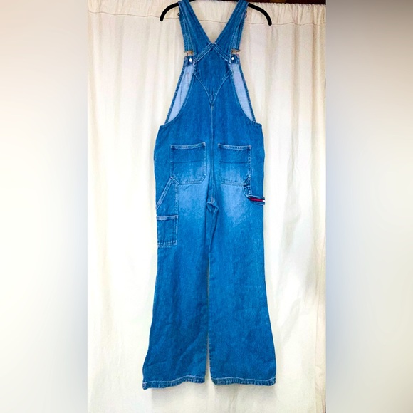 VINTAGE TOMMY HILFIGER TOMMY JEANS 90’s OVERALLS DENIM Unisex size medium - Picture 4 of 15